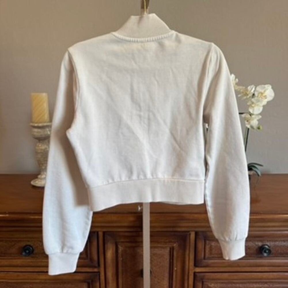 SKIMS Boyfriend Fleece Track Jacket Buff Size S NWT - Picture 8 of 11